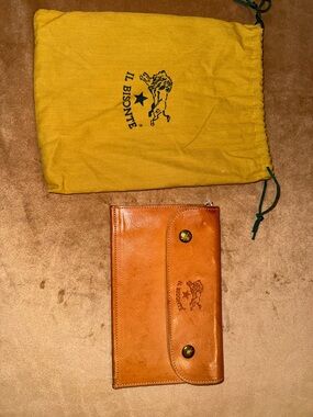 IL Bisonte Tan genuine Leather Clutch